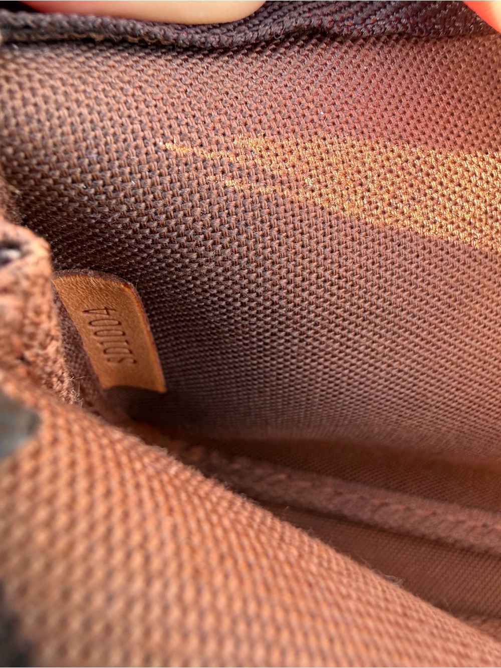 Louis Vuitton Brown Monogram Mini Pochette with Gold Chain Strap - Picture 5 of 6